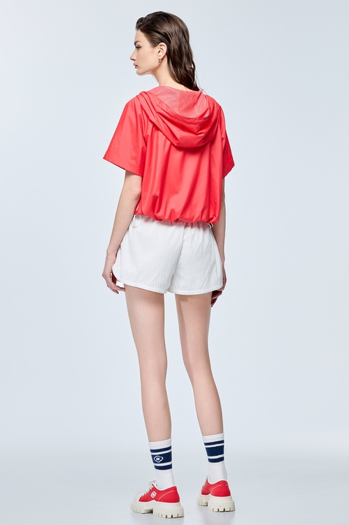 Casual Ruffled Waistband Shorts,Shorts