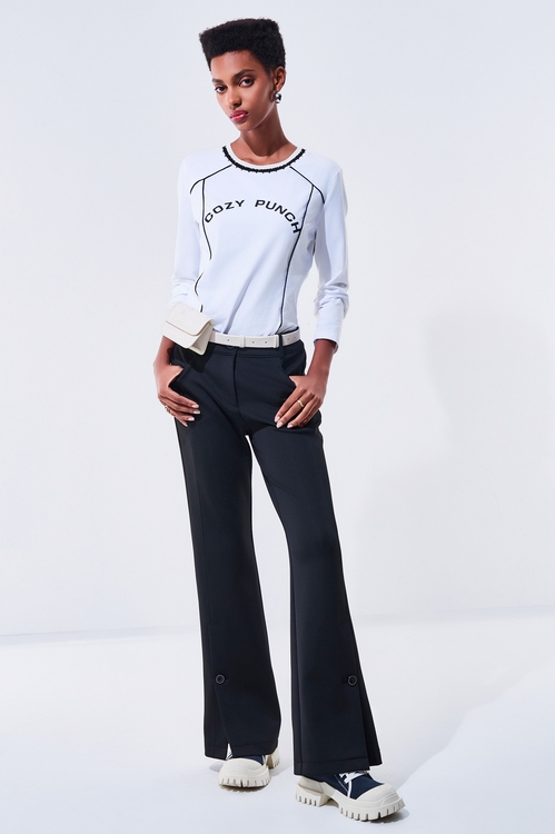 Side-Slit Casual Pants,Season (AW) Look