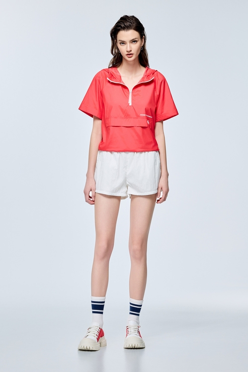 Flame Color Cooling Sunscreen Functional Top,Outerwear