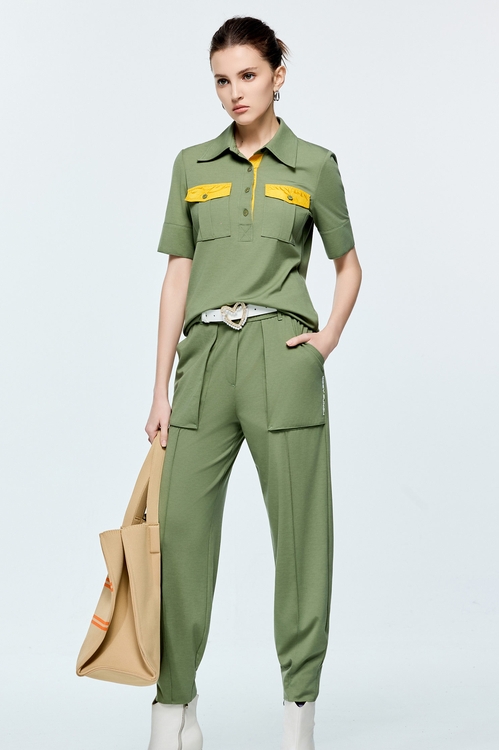 Army Green Polo Shirt,,Army Green Polo Shirt,COZY PUNCH,Jackets,Outerwear,Season (AW) Look,COZY PUNCH,Tops,Season (AW) Look