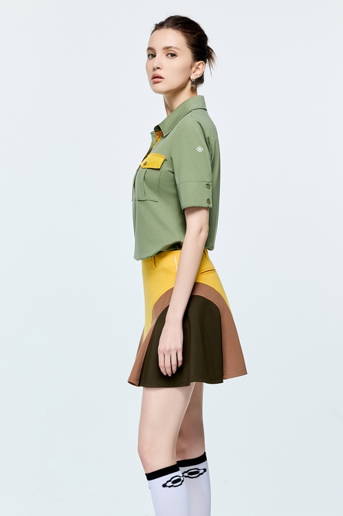 Army Green Polo Shirt,,Army Green Polo Shirt,COZY PUNCH,Jackets,Outerwear,Season (AW) Look,COZY PUNCH,Tops,Season (AW) Look