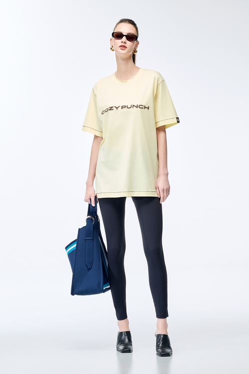 Performance Fabric Boyfriend Tee,T-shirts