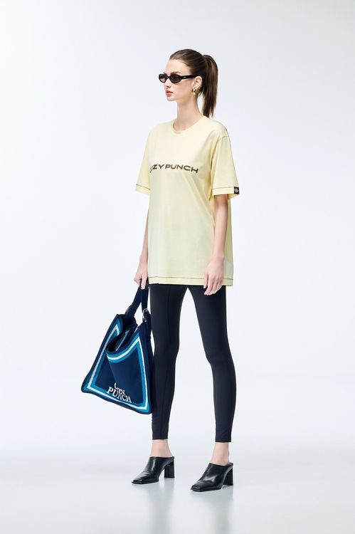 Performance Fabric Boyfriend Tee,T-shirts
