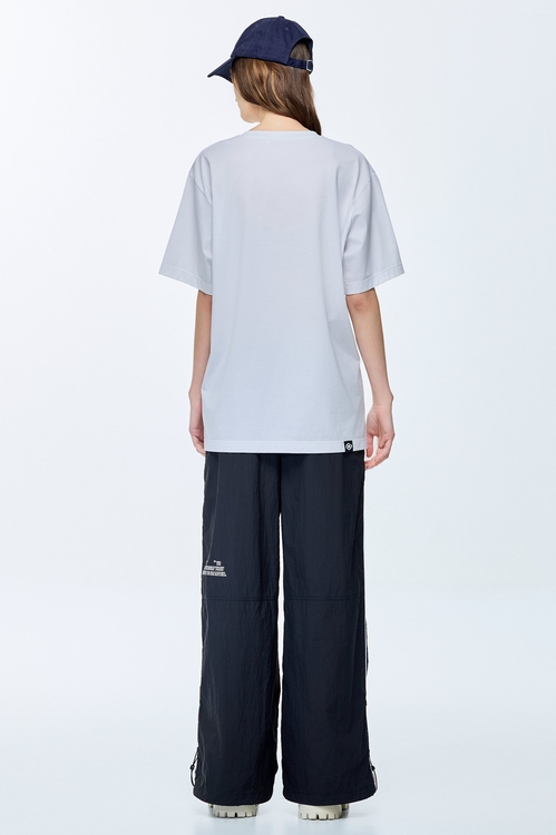 Distressed print style T-shirt,Cotton