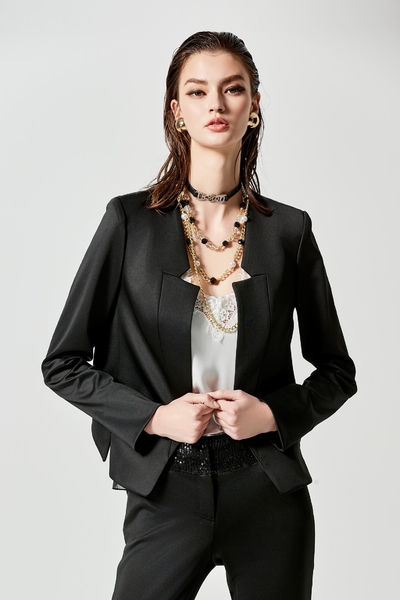 Classic Organza Patchwork Blazer