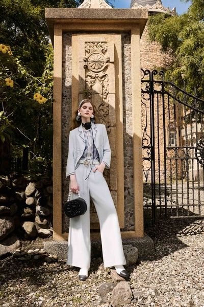 Light Blue High Waist Wide Leg Pants