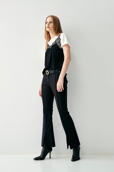 Basic Boot Leg Black Pants