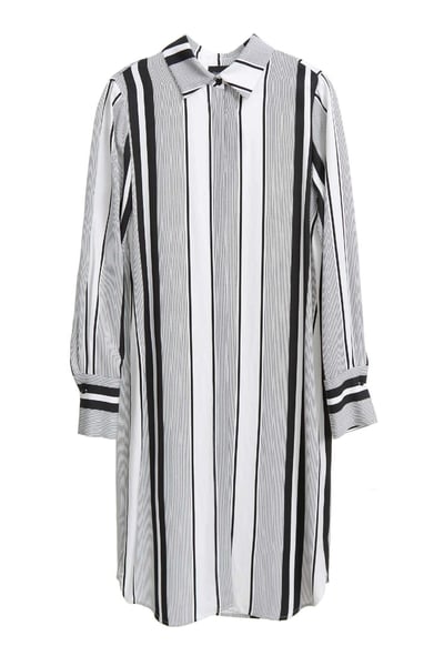 Stripe Printed Shirt Dress