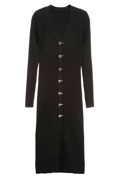 Long Sleeve Fitted Knit Dress