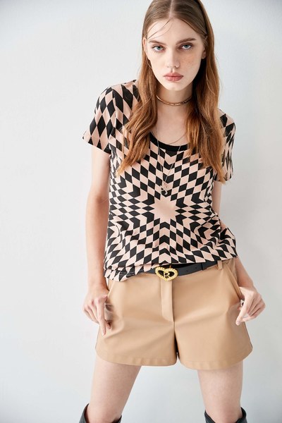 Hypnotic Spiral Pattern Tee