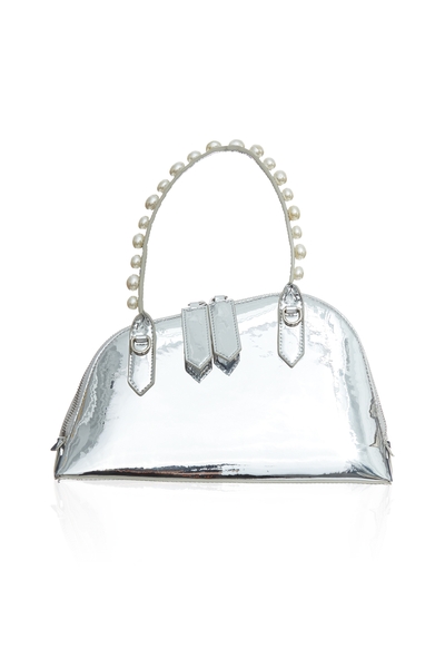 Sleak Pearl Applique Handbag