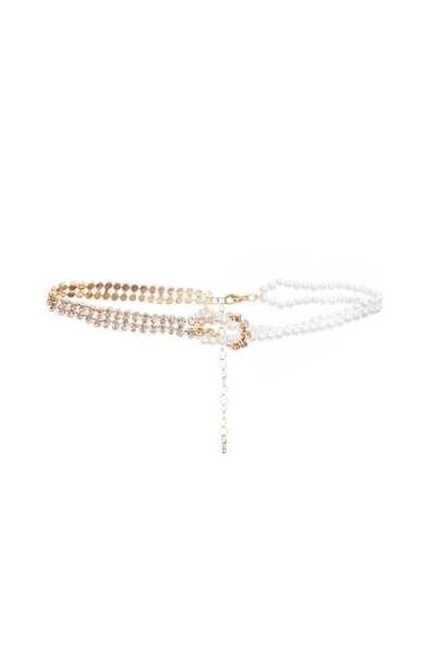 Layer Pearl Chain Necklace