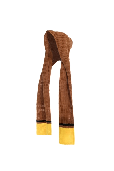 Colour Contrast Hoodie Scarf