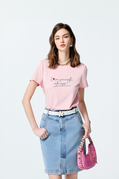 Front Slogan Basic Tee