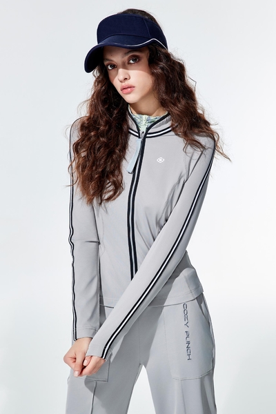 Fitted Jacket With Contrast Trim Detail