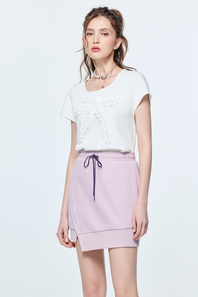 Makeup Pink Casual Skirt