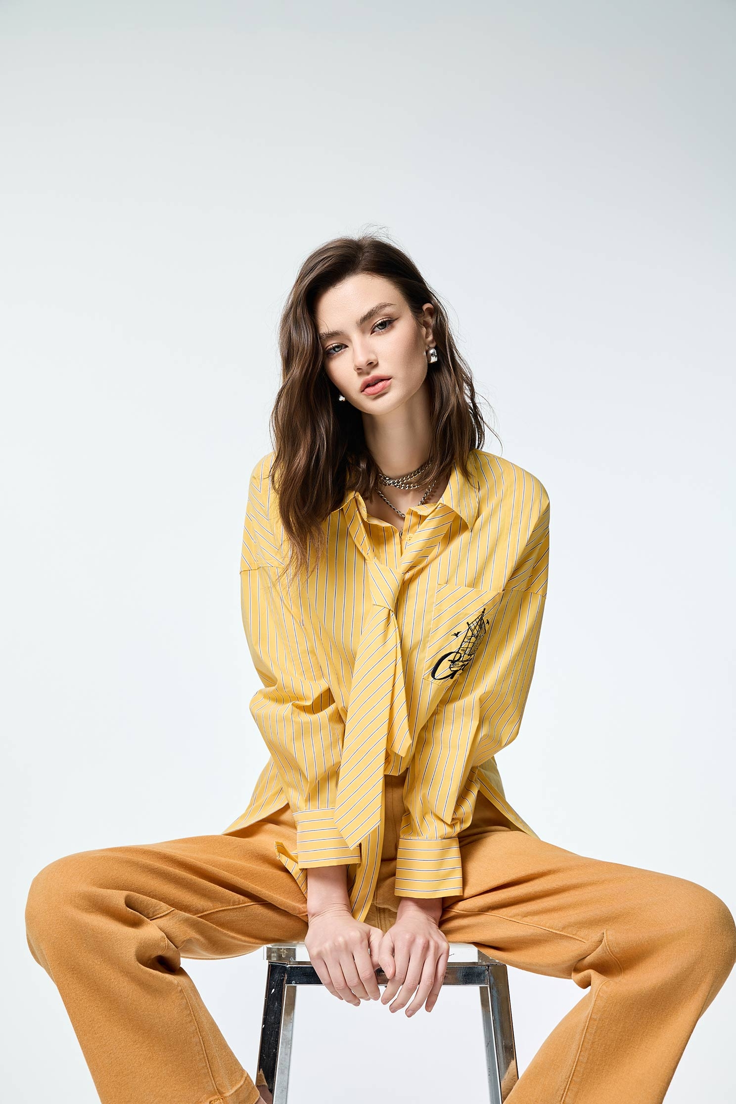 Elastic Neckline Shirring Top | iROO Online Shop | Dress Up